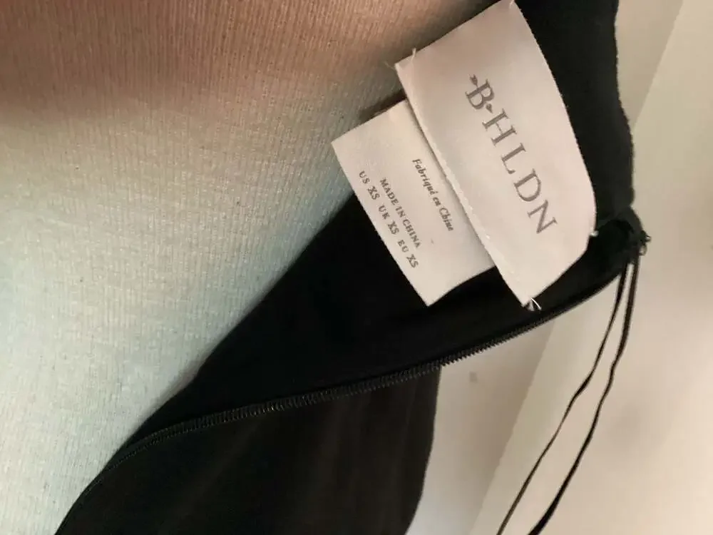BHLDN Black Midi Dress Size XS